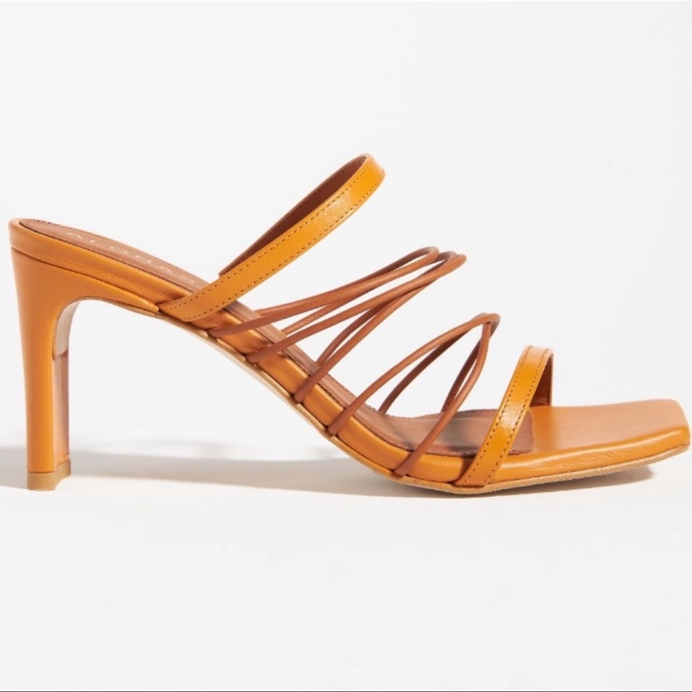 NIB - ALOHAS x Anthropologie - Strappy Heels - Neutral Motif - 36
